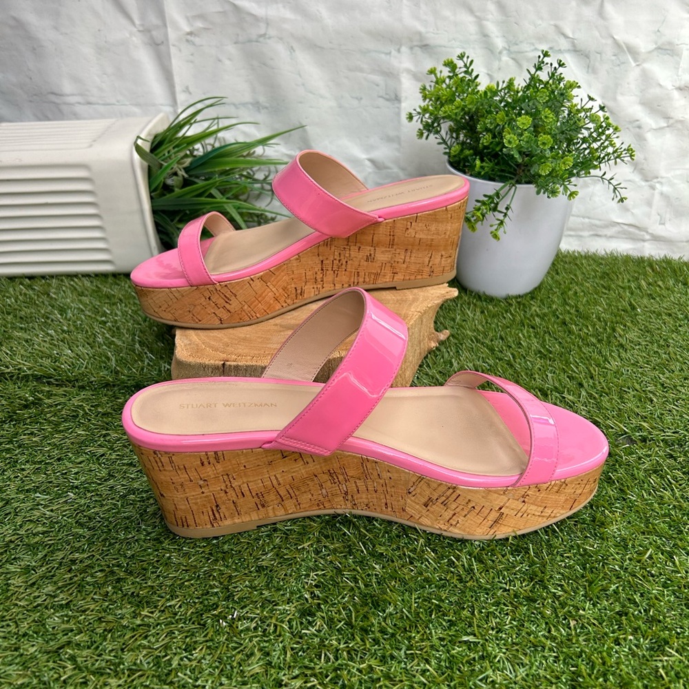 Stuart Weitzman Boardwalk Flat Wedge Slide
Sandal  women India Pink size 9 new